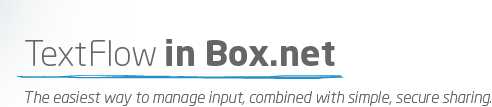 TextFlow in Box.net